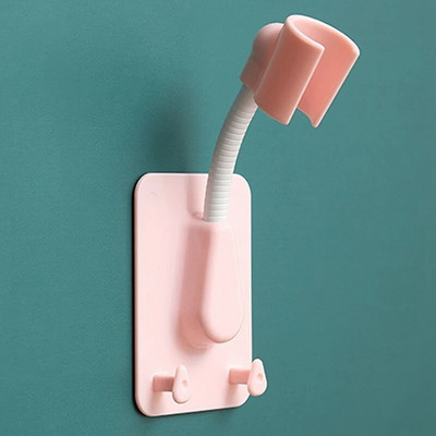 360° univerzalni podesivi držač nosača za tuširanje s 2 kuke Plastični držač stalka za glavu tuša Zidni stalak za kadu za kupaonicu