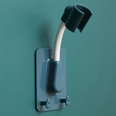 360° univerzalni podesivi držač nosača za tuširanje s 2 kuke Plastični držač stalka za glavu tuša Zidni stalak za kadu za kupaonicu