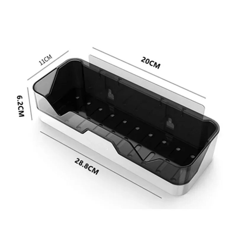 Οργάνωση ραφιών μπάνιου Ράφι αποθήκευσης ντουζιέρας Μαύρα γωνιακά ράφια τοίχου Αλουμινένια βάση σαμπουάν τουαλέτας Χωρίς τρυπάνι