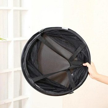 Практична многофункционална чанта за съхранение за дома Пътуване Мрежест кош за пране Решение за съхранение Дишащо сгъваемо пране за лесно