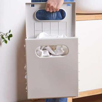 Магнитна кошница за пране Издръжлива сгъваема кошница Универсална сгъваема кошница за пране Просторно решение за съхранение с за баня