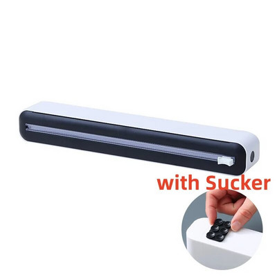 2in1 ABS apvyniojimo dozatorius lipnios plėvelės dozatorius plastiko įvyniojimo dozatorius aliuminio folijos pergamentinio popieriaus purkštukas virtuvės įrankis