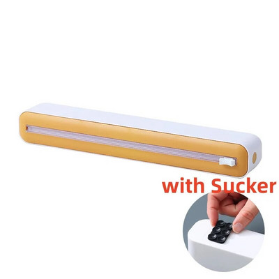 2in1 ABS apvyniojimo dozatorius lipnios plėvelės dozatorius plastiko įvyniojimo dozatorius aliuminio folijos pergamentinio popieriaus purkštukas virtuvės įrankis