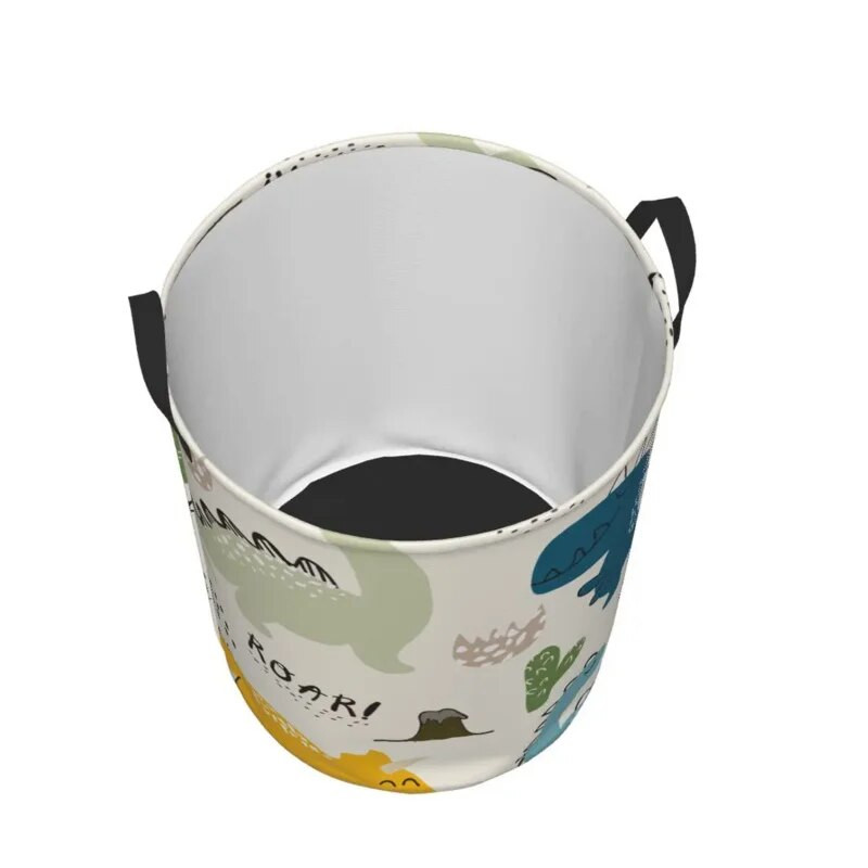 Vandeniui atsparus krepšys Animacinių filmų dinozauras su riaumojančiu buityje nešvarių skalbinių krepšelis sulankstomas laikymo kibiras Drabužiai žaislai arba nauji metai