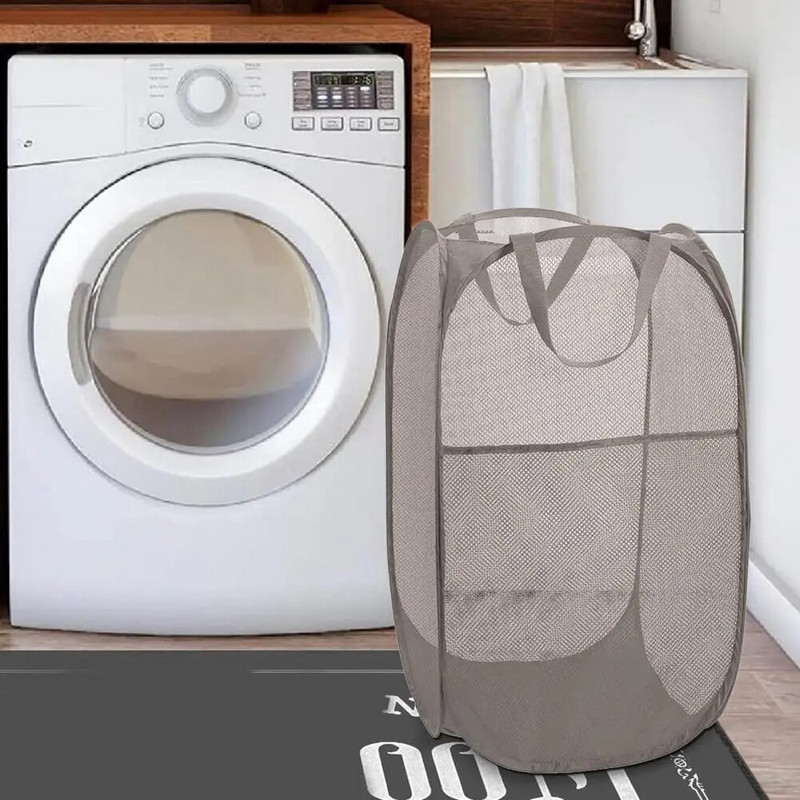Košara za rublje velikog kapaciteta, otporna na habanje, košara za rublje, ojačana ručka, sklopiva najlonska košara za prljavu odjeću za dom