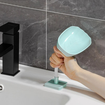 Отцеждаща се кутия за сапун без перфорация Монтирана на стена поставка за сапун Креативен държач за сапун без вода