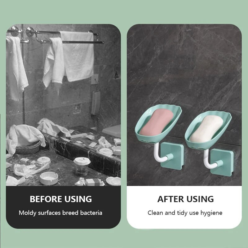 Kutija za sapun bez perforacije Zidni stalak za sapun Kreativni držač sapuna bez vode