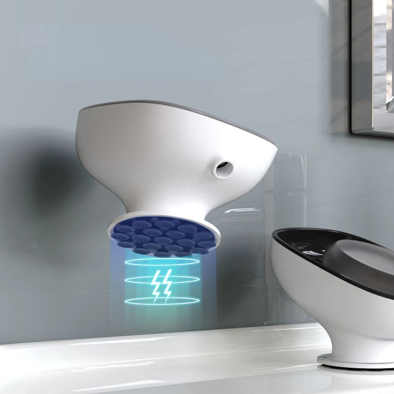 Σούπερ βεντούζα Σαπουνόπιτα με νερό αποστράγγισης για Μπάνιο Θήκη σαπουνιού Κουζίνα Σφουγγάρι Δοχείο σαπουνιού Προμήθειες μπάνιου