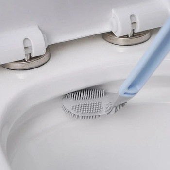 Βούρτσα τουαλέτας 2021 Χωρίς αδιέξοδα για το πλύσιμο της τουαλέτας Βούρτσα σιλικόνης Τύπος κρεμαστή Κουζίνα Gadget και αξεσουάρ Dropshipping