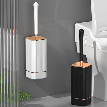 Σετ βουρτσών τουαλέτας και θήκης Βουρτσάκι τουαλέτας Κρεμαστή βούρτσα μπάνιου Βαθύς καθαρισμός Μαλακές τρίχες TPR Punch Δωρεάν για οικιακή χρήση
