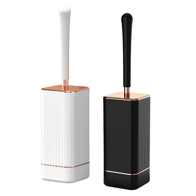 WC četke i set držača Četka za WC školjku Viseća četka za kupaonicu Dubinsko čišćenje Meke TPR čekinje Bez bušenja za kućanstvo