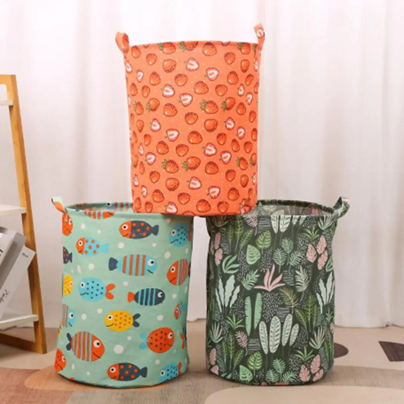 Sandėliavimo krepšelis Didelės talpos sulankstomas, stipriai laikantis laikymo laikiklis Žaislai Įvairūs daiktai Nešvarūs drabužių krepšelis Namų reikmenys