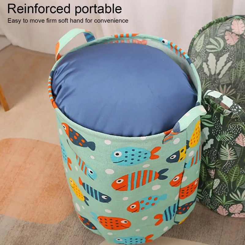 Sandėliavimo krepšelis Didelės talpos sulankstomas, stipriai laikantis laikymo laikiklis Žaislai Įvairūs daiktai Nešvarūs drabužių krepšelis Namų reikmenys
