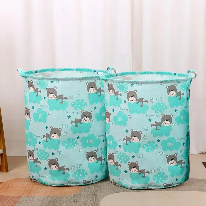 Sandėliavimo krepšelis Didelės talpos sulankstomas, stipriai laikantis laikymo laikiklis Žaislai Įvairūs daiktai Nešvarūs drabužių krepšelis Namų reikmenys