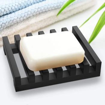 Нехлъзгаща се поставка за сапунерка за баня Силиконова калъфка за сапун Saver Мивка Палуба Вана Чиния за душ Отцедник за сапун за гъби Скрубер