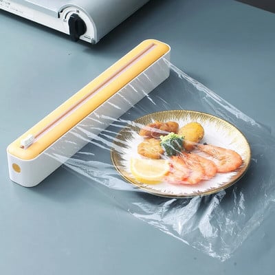 Домакински нож за залепващо фолио Диспенсер за пластмасови опаковки Кухненски нож за опаковки за храна Кухненски инструмент Резач за хартия за печене