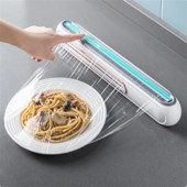 Νέο κουτί κοπής πλαστικού περιτυλίγματος Επιτοίχιο μαγνητικό βεντούζα με ρυθμιζόμενο κόφτη πλαστικού περιτυλίγματος Αποθήκευση τροφίμων κουζίνας οικιακής χρήσης