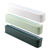 Magnetinės plėvelės dozatoriaus siurbtukas Virtuvės priedai Aliuminio folijos dozatorius Sieninės pastos Maisto vyniojimo pjaustytuvas sienai