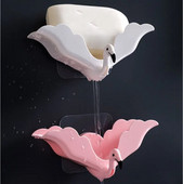 2Pcs Flamingo posuda za sapun Strong Traceless Drain Stalak za sapun za Keep Soap Kemijska čistionica Zaštitna posuda za sapun za tuširanje Kupaonski alati