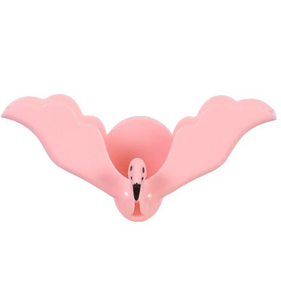 2Pcs Flamingo posuda za sapun Strong Traceless Drain Stalak za sapun za Keep Soap Kemijska čistionica Zaštitna posuda za sapun za tuširanje Kupaonski alati