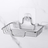 Zidni držač za sapun od nehrđajućeg čelika Kupaonska spužva za posuđe Tuš Polica za odlaganje Kućni nosač Pribor