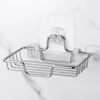 Zidni držač za sapun od nehrđajućeg čelika Kupaonska spužva za posuđe Tuš Polica za odlaganje Kućni nosač Pribor