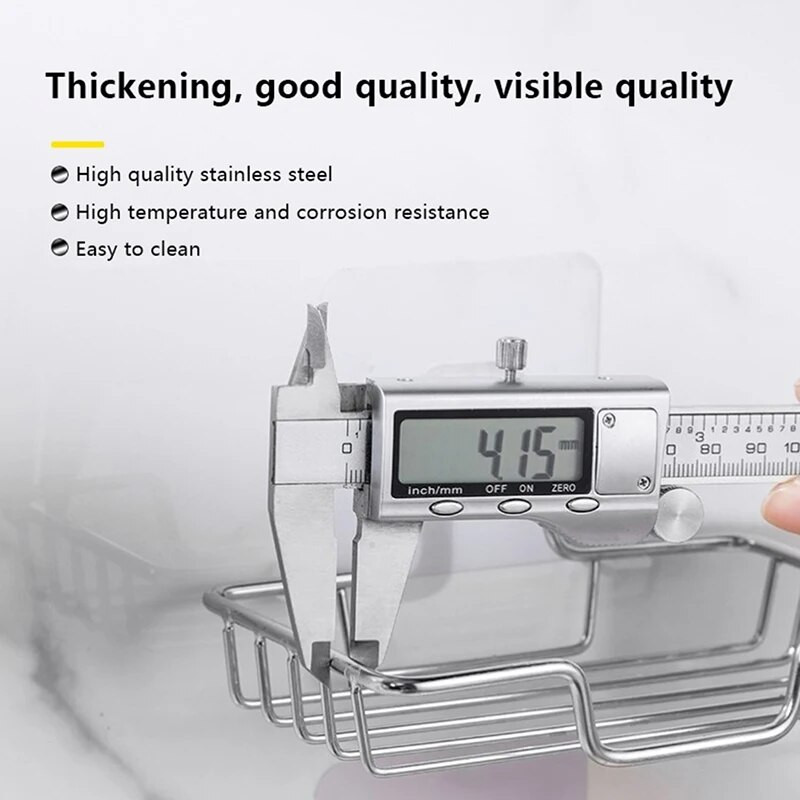 Zidni držač za sapun od nehrđajućeg čelika Kupaonska spužva za posuđe Tuš Polica za odlaganje Kućni nosač Pribor