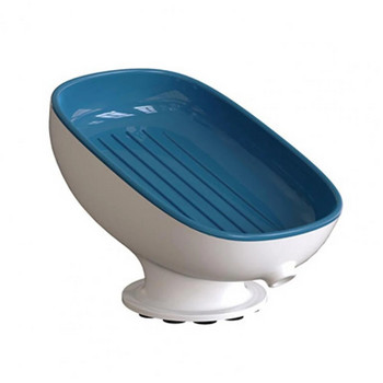 Държач за сапун Смукателна кутия за сапун Дренажна чиния Пластмасова тава за гъба за кухня Баня Душ Държач за сапун Гъба Тава за съхранение Аксесоар