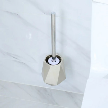 TPR σιλικόνης βούρτσα κεφαλής τουαλέτας Nordic επιτοίχια ή επιδαπέδια βάση βούρτσας τουαλέτας Βούρτσα καθαρισμού Αξεσουάρ μπάνιου