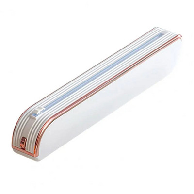 Plėvelės dozatorius Magnetinis plastikinis apvyniojimo pjaustytuvas virtuvės laikymui Vietą taupantis dozatorius apvyniojimo folijos laikikliui indams siurbtukas