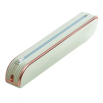 Plėvelės dozatorius Magnetinis plastikinis apvyniojimo pjaustytuvas virtuvės laikymui Vietą taupantis dozatorius apvyniojimo folijos laikikliui indams siurbtukas