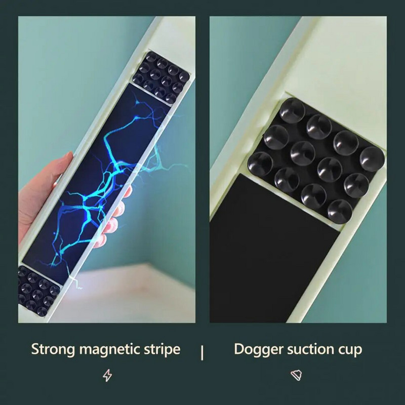 Plėvelės dozatorius Magnetinis plastikinis apvyniojimo pjaustytuvas virtuvės laikymui Vietą taupantis dozatorius apvyniojimo folijos laikikliui indams siurbtukas