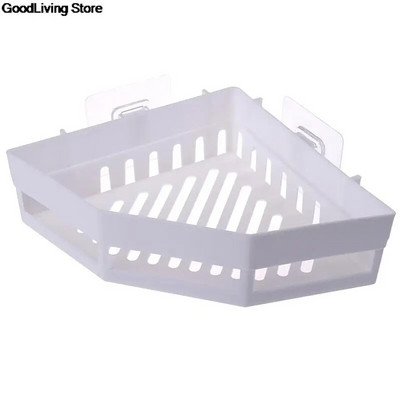 1vnt trikampė dušo laikymo lentyna Vonios kampinė vonios lentyna laikiklio laikiklis Organizatoriaus siurbimo puodelio dizainas