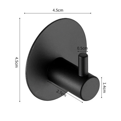 Võtmehoidja Seinakonks Roostevabast terasest tugevast liimiga seinakleebised konksud vannitoakonksud Võtmehoidja Kodutarvikud