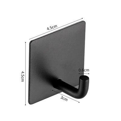 Võtmehoidja Seinakonks Roostevabast terasest tugevast liimiga seinakleebised konksud vannitoakonksud Võtmehoidja Kodutarvikud