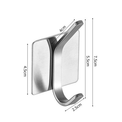 Võtmehoidja Seinakonks Roostevabast terasest tugevast liimiga seinakleebised konksud vannitoakonksud Võtmehoidja Kodutarvikud
