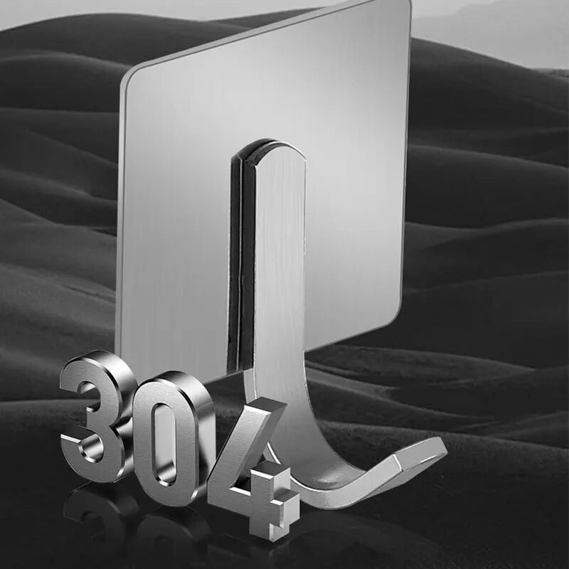 Võtmehoidja Seinakonks Roostevabast terasest tugevast liimiga seinakleebised konksud vannitoakonksud Võtmehoidja Kodutarvikud