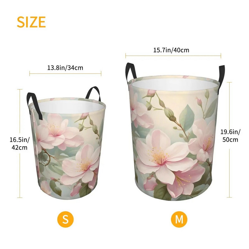 Gėlių raštų skalbimo kliūtis, sulankstoma skalbinių parduotuvė, didelė skalbinių, trukdo namų aksesuarai Valentino Velykų vaikų darželis