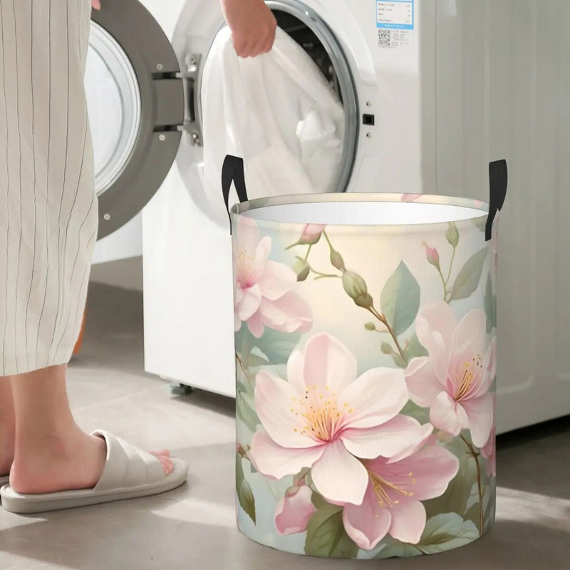 Gėlių raštų skalbimo kliūtis, sulankstoma skalbinių parduotuvė, didelė skalbinių, trukdo namų aksesuarai Valentino Velykų vaikų darželis