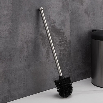 Четка за тоалетна Силиконови глави Дръжки от неръждаема стомана Резервен инструмент за почистване Сменяеми четки Удобен Лесен за почистване