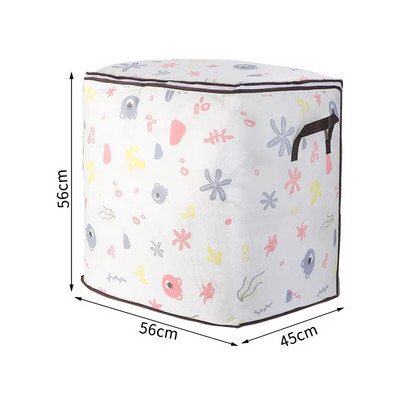 „Houndstooth“ drabužių antklodžių dėžės konteinerių laikikliai su rankenomis audinių laikymo maišeliai su dangčiais miegamojo spintai