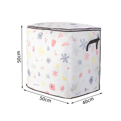 „Houndstooth“ drabužių antklodžių dėžės konteinerių laikikliai su rankenomis audinių laikymo maišeliai su dangčiais miegamojo spintai