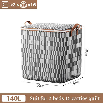 „Houndstooth“ drabužių antklodžių dėžės konteinerių laikikliai su rankenomis audinių laikymo maišeliai su dangčiais miegamojo spintai