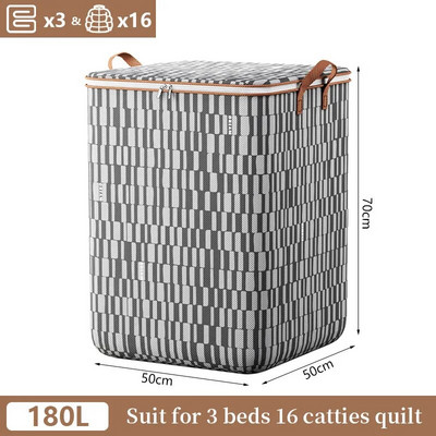 „Houndstooth“ drabužių antklodžių dėžės konteinerių laikikliai su rankenomis audinių laikymo maišeliai su dangčiais miegamojo spintai