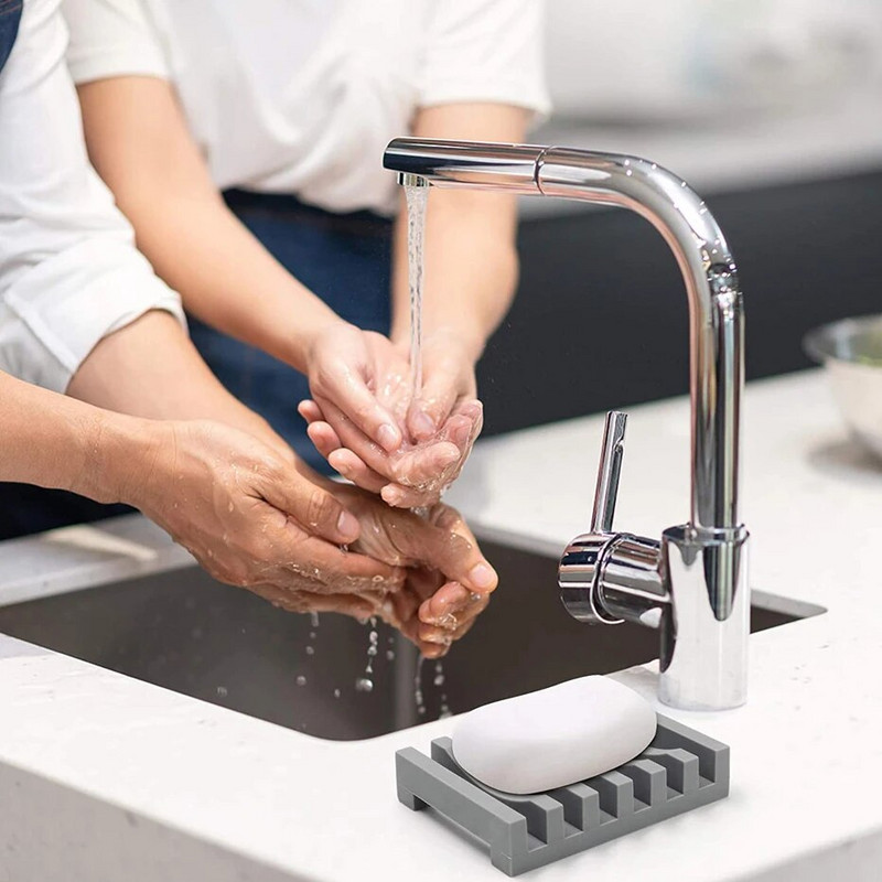 Kupaonska silikonska posuda za sapun Tuš Prijenosni držač sapuna Održava sapun suhim Lako čišćenje Spužva Pladanj Kuhinjski pribor