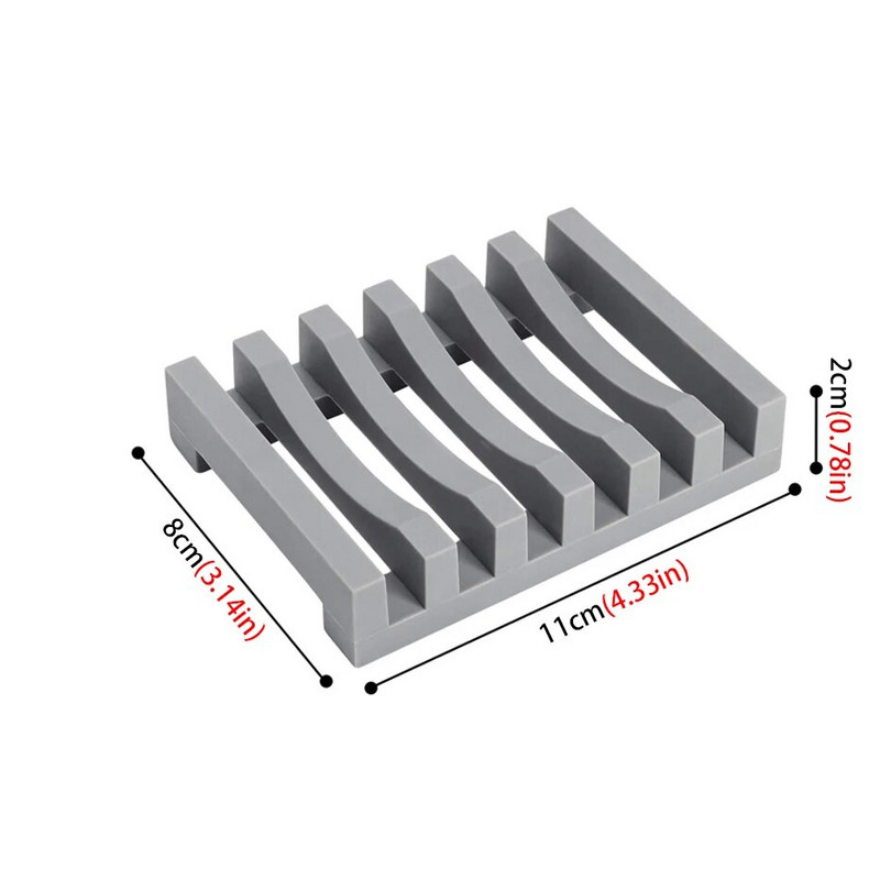 Kupaonska silikonska posuda za sapun Tuš Prijenosni držač sapuna Održava sapun suhim Lako čišćenje Spužva Pladanj Kuhinjski pribor
