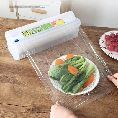 Plastic Cling Film Cutter Foil Cling Film Wrap Dispenser Food Wrap Organizer Cutter Parchment Paper Kitchen Tools