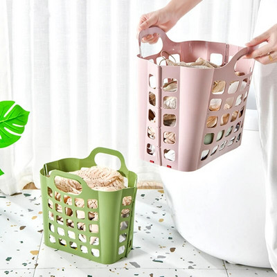 Toy Dirty Clothes Laundry Basket Plastic Foldable Large Sundries Household Wall Mounted Bathroom Organizer Storage Container