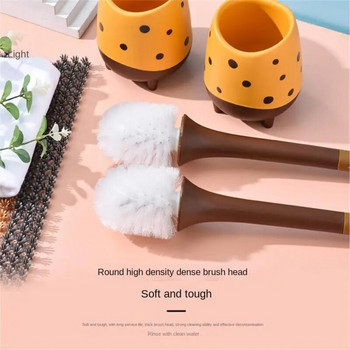 Creative σετ βούρτσας τουαλέτας Αποσπώμενη βούρτσα καθαρισμού μπολ μπάνιου για γωνιακή θήκη Μακριά λαβή Εργαλεία καθαρισμού τουαλέτας Αξεσουάρ