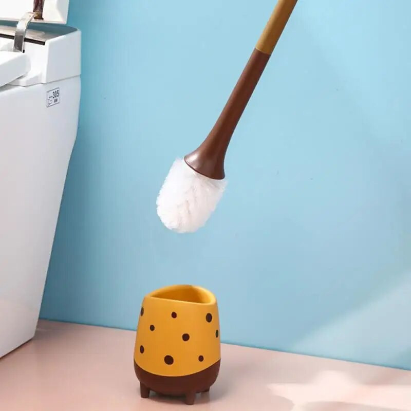 Kreativni set WC četki Odvojiva četka za čišćenje kupaonske školjke Za kutni držač Duga ručka Alati za čišćenje WC-a Pribor